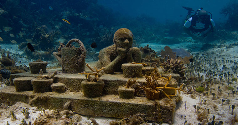 Snorkel in the Cancun Underwater Museum